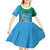 Personalized Costa Rica Limón Province Kid Short Sleeve Dress Donde Quiera Que Voy Limonense Soy - Wonder Print Shop