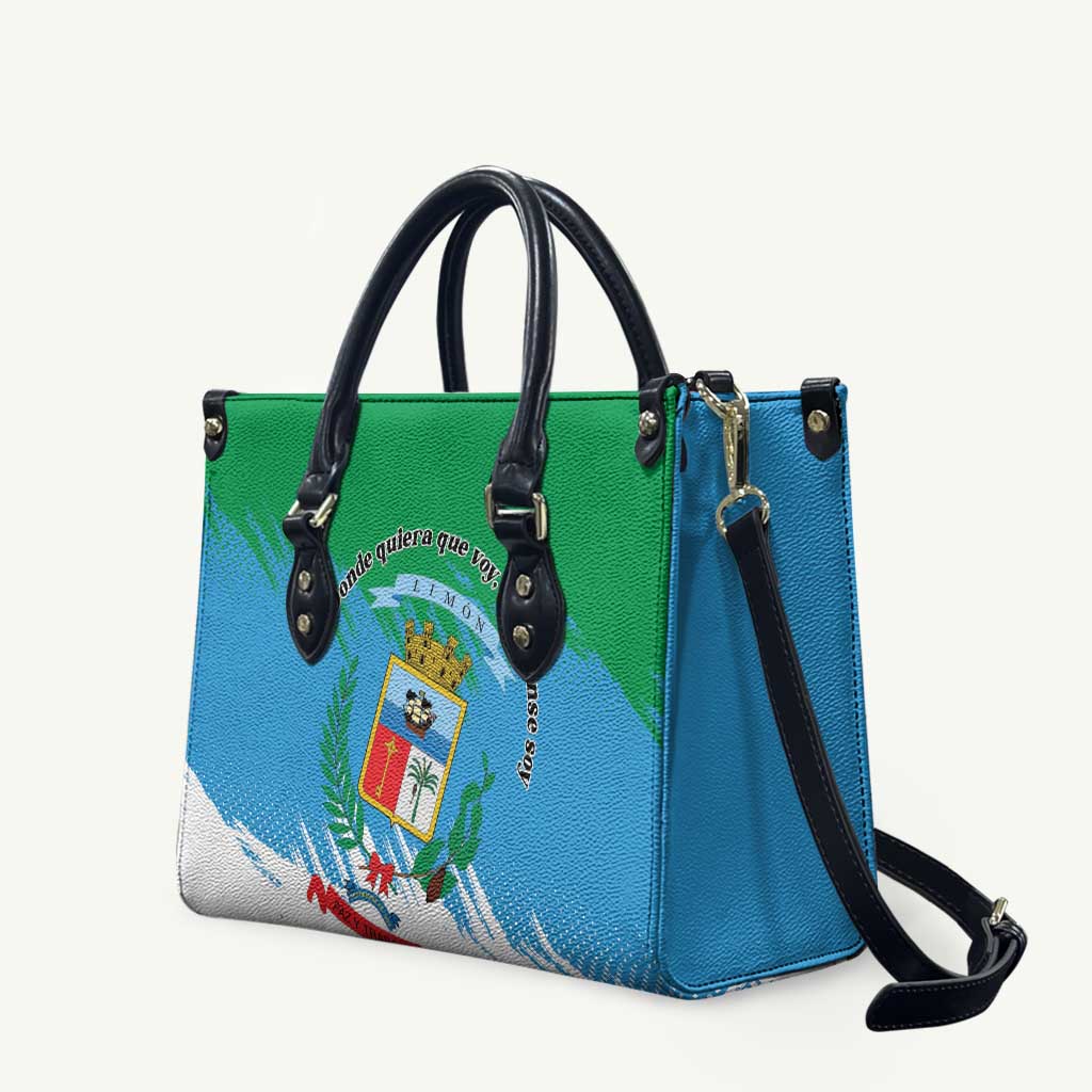 Costa Rica Limón Province Leather Bag Donde Quiera Que Voy Limonense Soy - Wonder Print Shop