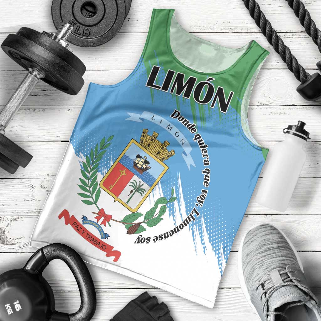 Personalized Costa Rica Limón Province Men Tank Top Donde Quiera Que Voy Limonense Soy - Wonder Print Shop
