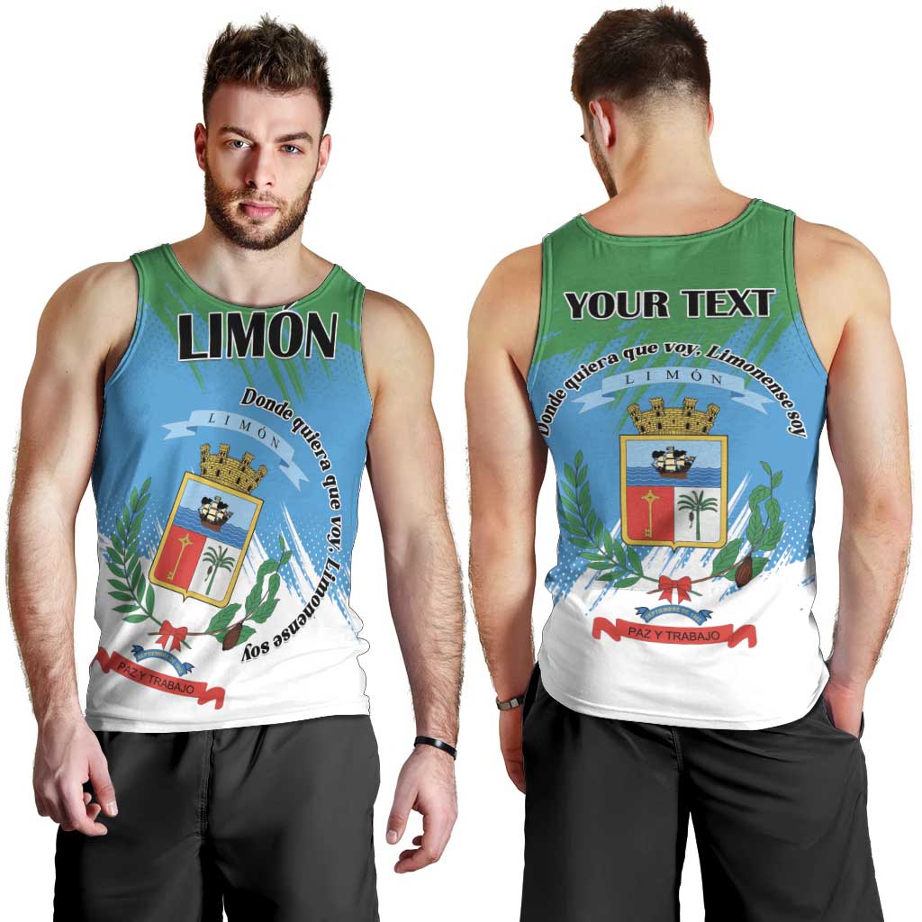 Personalized Costa Rica Limón Province Men Tank Top Donde Quiera Que Voy Limonense Soy - Wonder Print Shop
