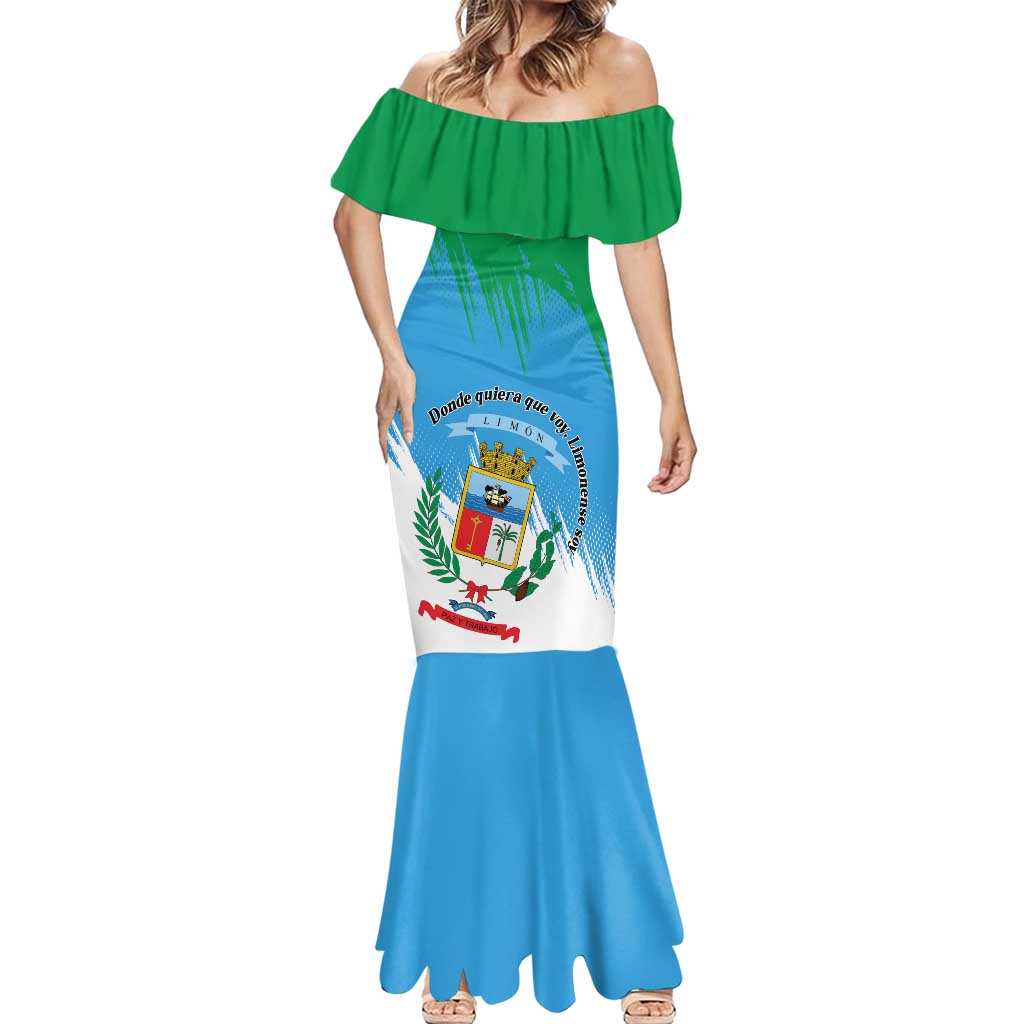 Personalized Costa Rica Limón Province Mermaid Dress Donde Quiera Que Voy Limonense Soy - Wonder Print Shop