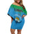 Personalized Costa Rica Limón Province Off Shoulder Short Dress Donde Quiera Que Voy Limonense Soy - Wonder Print Shop