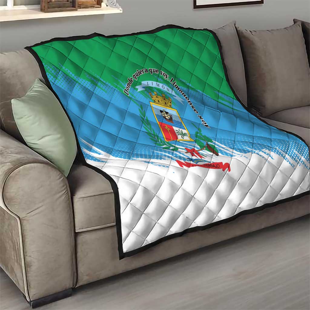 Costa Rica Limón Province Quilt Donde Quiera Que Voy Limonense Soy - Wonder Print Shop