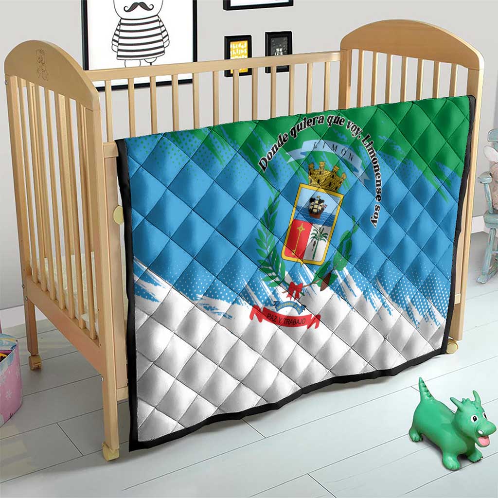 Costa Rica Limón Province Quilt Donde Quiera Que Voy Limonense Soy - Wonder Print Shop