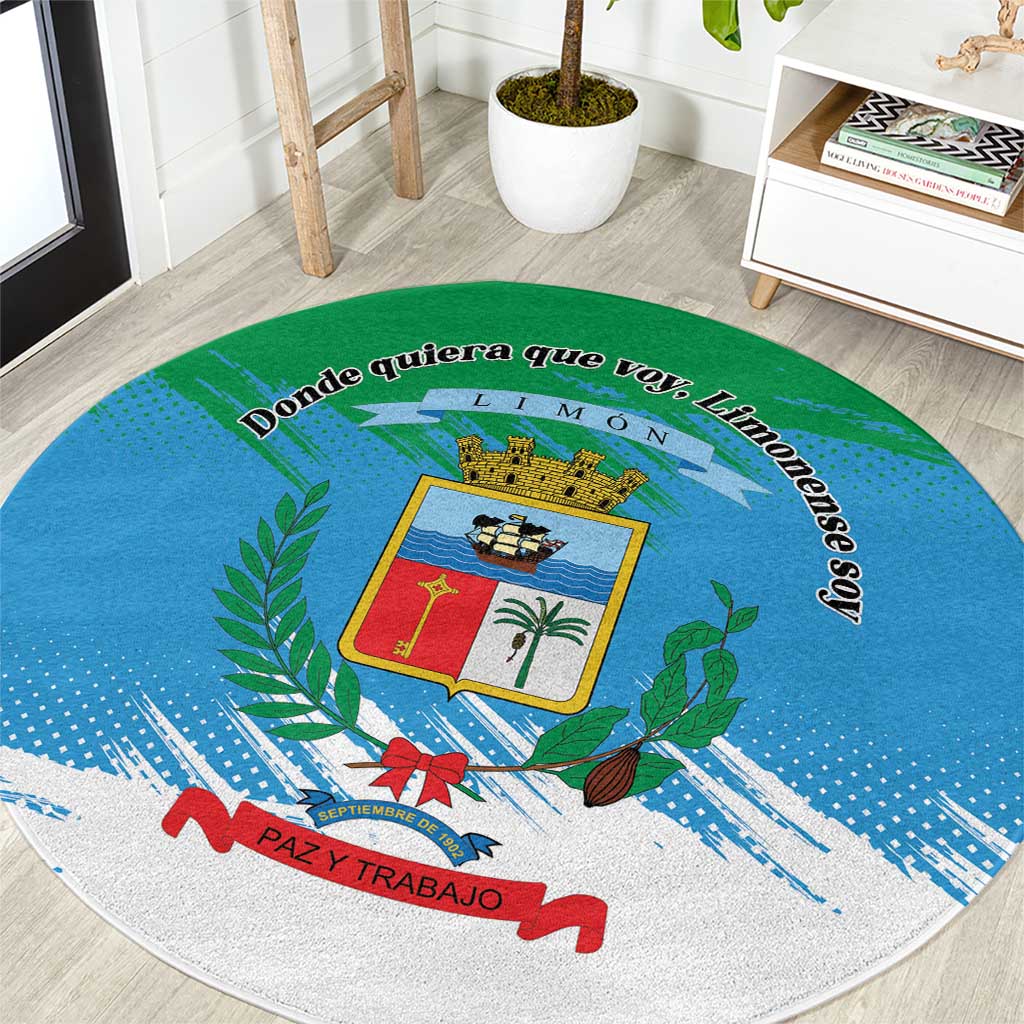 Costa Rica Limón Province Round Carpet Donde Quiera Que Voy Limonense Soy - Wonder Print Shop
