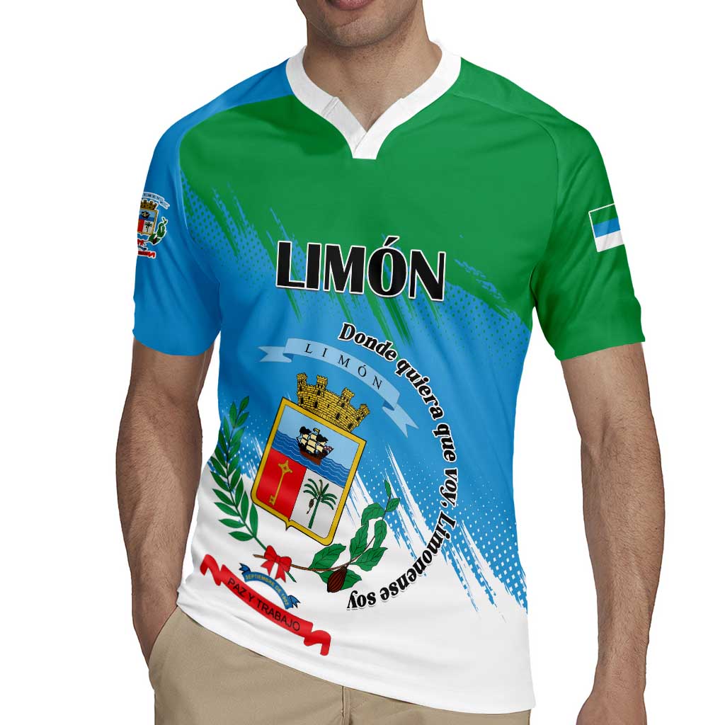 Personalized Costa Rica Limón Province Rugby Jersey Donde Quiera Que Voy Limonense Soy - Wonder Print Shop