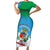 Personalized Costa Rica Limón Province Short Sleeve Bodycon Dress Donde Quiera Que Voy Limonense Soy - Wonder Print Shop