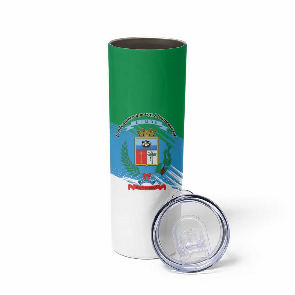 Costa Rica Limón Province Skinny Tumbler Donde Quiera Que Voy Limonense Soy - Wonder Print Shop
