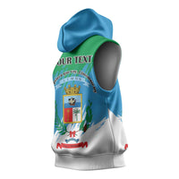 Personalized Costa Rica Limón Province Sleeveless Hoodie Donde Quiera Que Voy Limonense Soy - Wonder Print Shop
