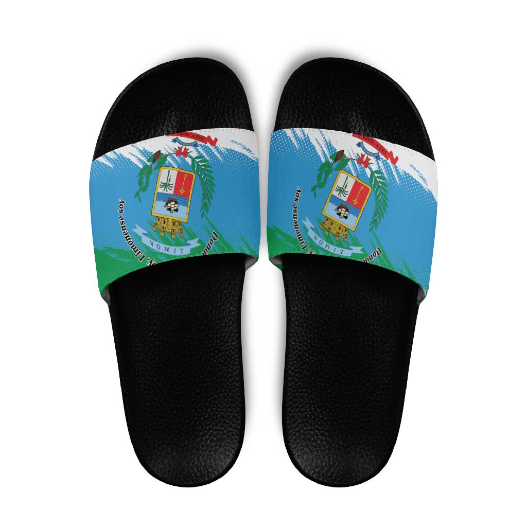 Costa Rica Limón Province Slide Sandals Donde Quiera Que Voy Limonense Soy - Wonder Print Shop
