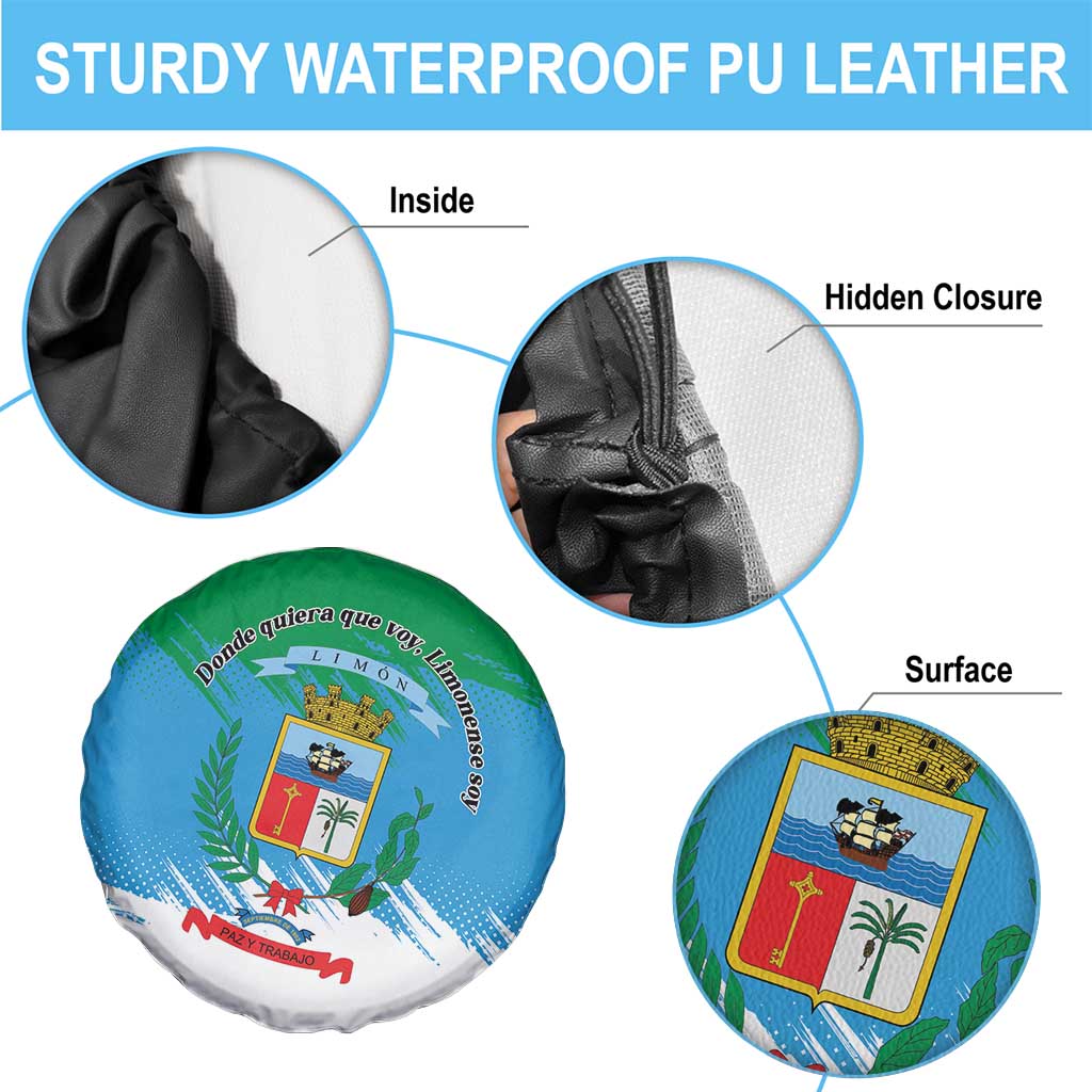 Costa Rica Limón Province Spare Tire Cover Donde Quiera Que Voy Limonense Soy - Wonder Print Shop