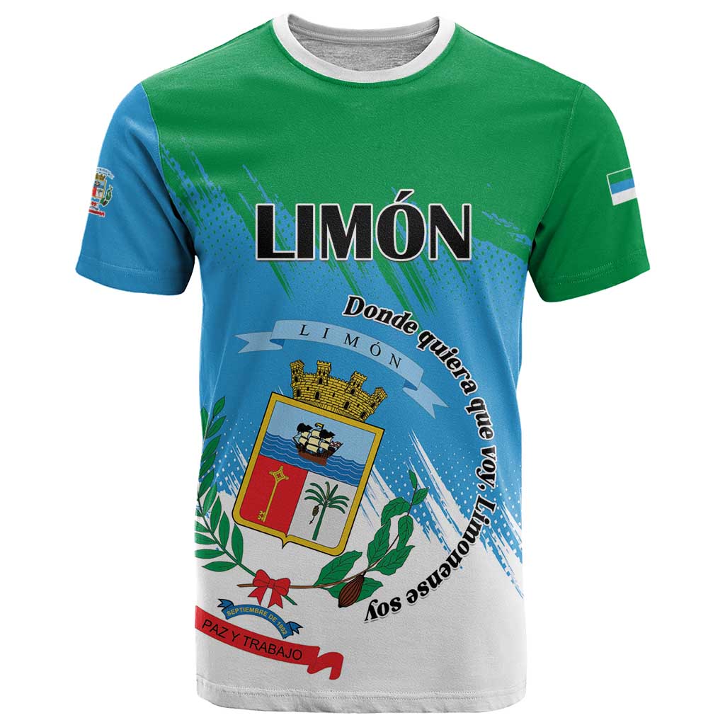 Personalized Costa Rica Limón Province T Shirt Donde Quiera Que Voy Limonense Soy - Wonder Print Shop