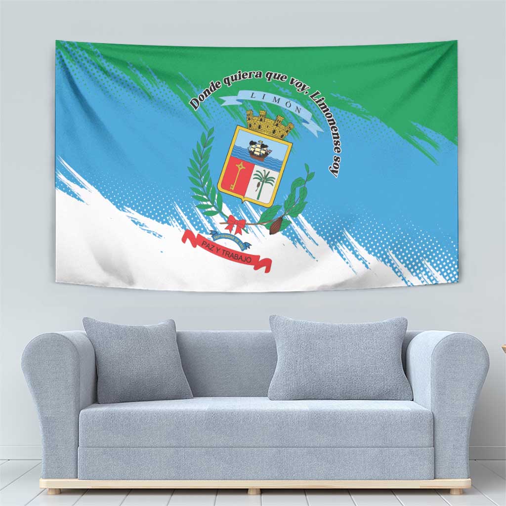 Costa Rica Limón Province Tapestry Donde Quiera Que Voy Limonense Soy - Wonder Print Shop