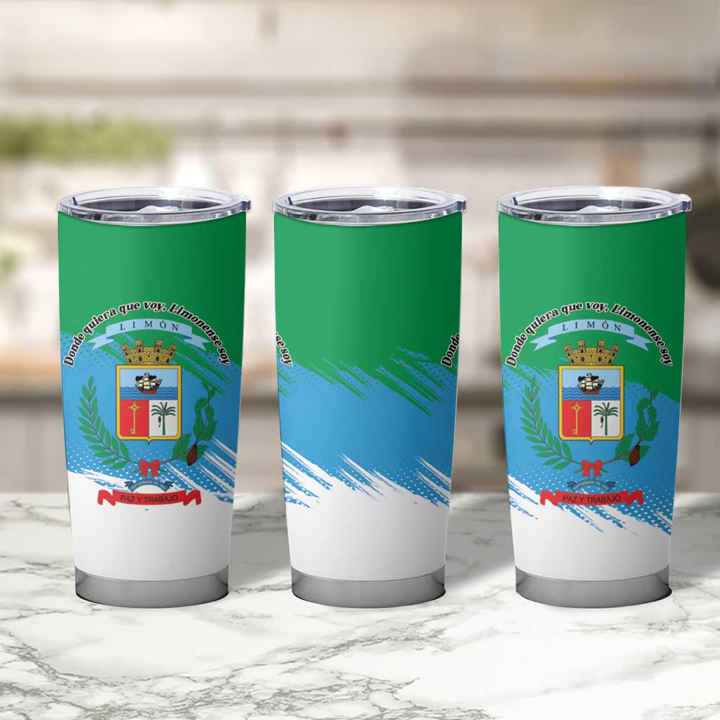 Costa Rica Limón Province Tumbler Cup Donde Quiera Que Voy Limonense Soy - Wonder Print Shop