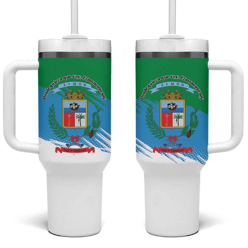 Costa Rica Limón Province Tumbler With Handle Donde Quiera Que Voy Limonense Soy - Wonder Print Shop