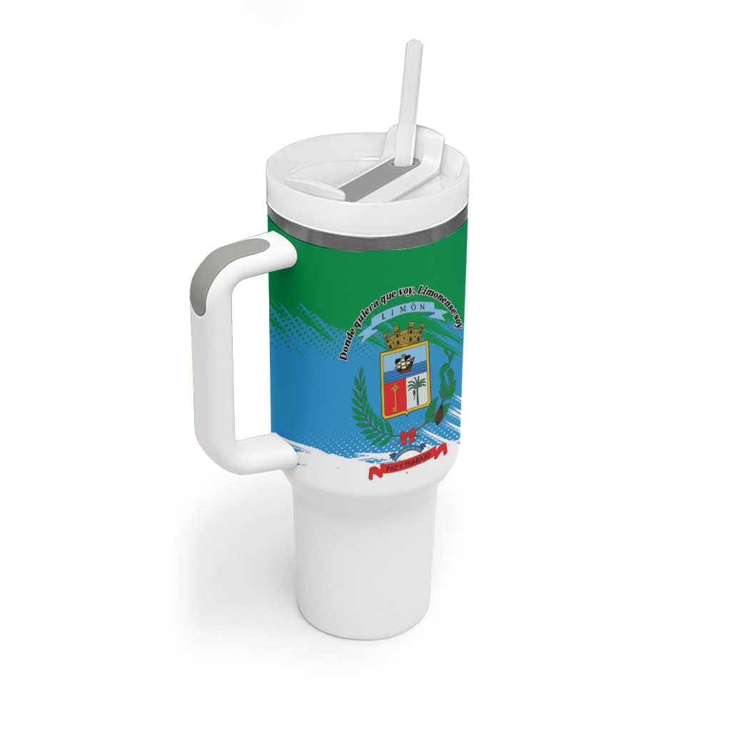 Costa Rica Limón Province Tumbler With Handle Donde Quiera Que Voy Limonense Soy - Wonder Print Shop