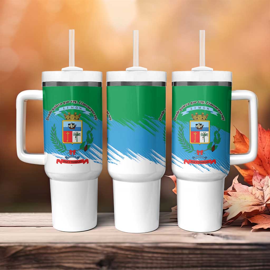 Costa Rica Limón Province Tumbler With Handle Donde Quiera Que Voy Limonense Soy - Wonder Print Shop