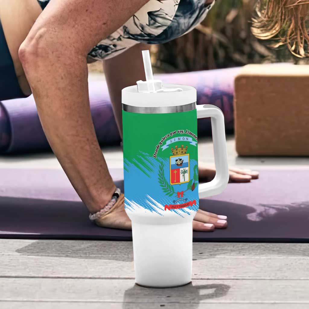 Costa Rica Limón Province Tumbler With Handle Donde Quiera Que Voy Limonense Soy - Wonder Print Shop