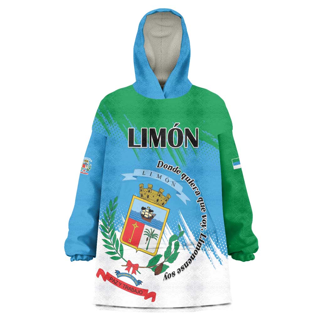 Personalized Costa Rica Limón Province Wearable Blanket Hoodie Donde Quiera Que Voy Limonense Soy - Wonder Print Shop