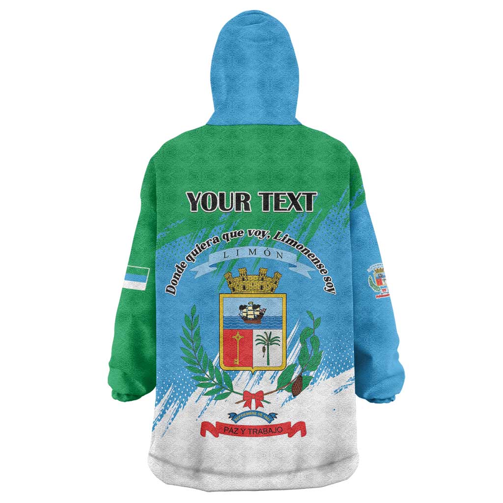 Personalized Costa Rica Limón Province Wearable Blanket Hoodie Donde Quiera Que Voy Limonense Soy - Wonder Print Shop