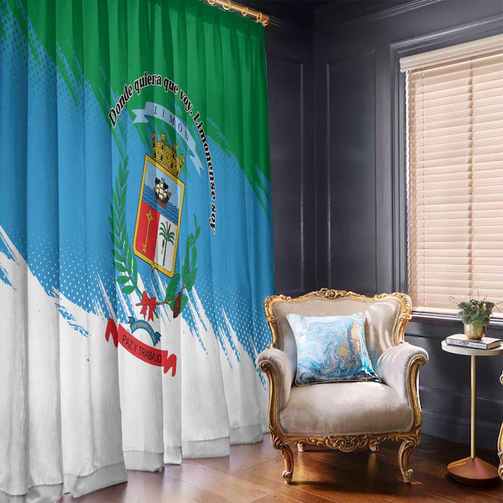 Costa Rica Limón Province Window Curtain Donde Quiera Que Voy Limonense Soy - Wonder Print Shop