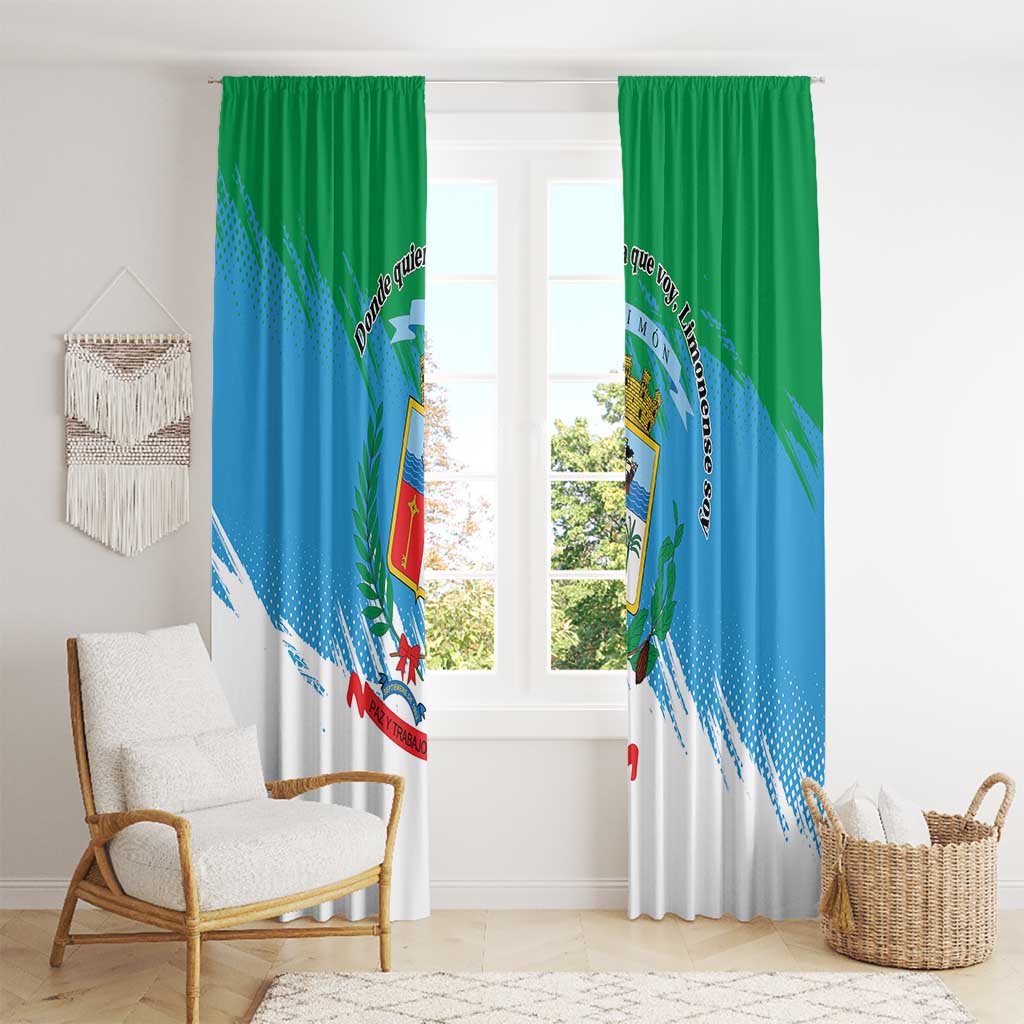 Costa Rica Limón Province Window Curtain Donde Quiera Que Voy Limonense Soy - Wonder Print Shop