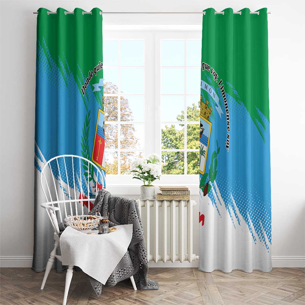Costa Rica Limón Province Window Curtain Donde Quiera Que Voy Limonense Soy - Wonder Print Shop