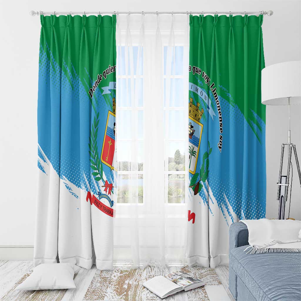 Costa Rica Limón Province Window Curtain Donde Quiera Que Voy Limonense Soy - Wonder Print Shop