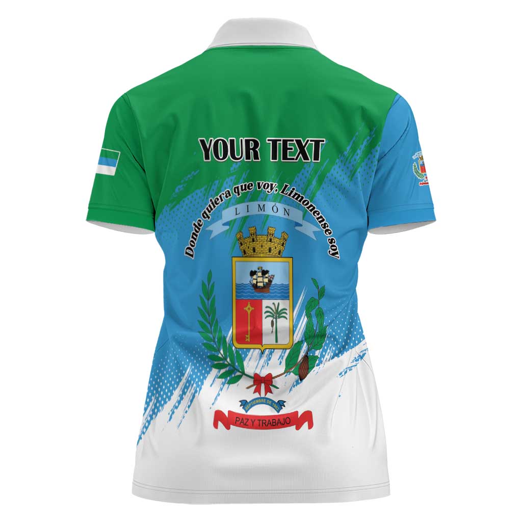 Personalized Costa Rica Limón Province Women Polo Shirt Donde Quiera Que Voy Limonense Soy - Wonder Print Shop
