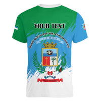 Personalized Costa Rica Limón Province Women V-Neck T-Shirt Donde Quiera Que Voy Limonense Soy - Wonder Print Shop