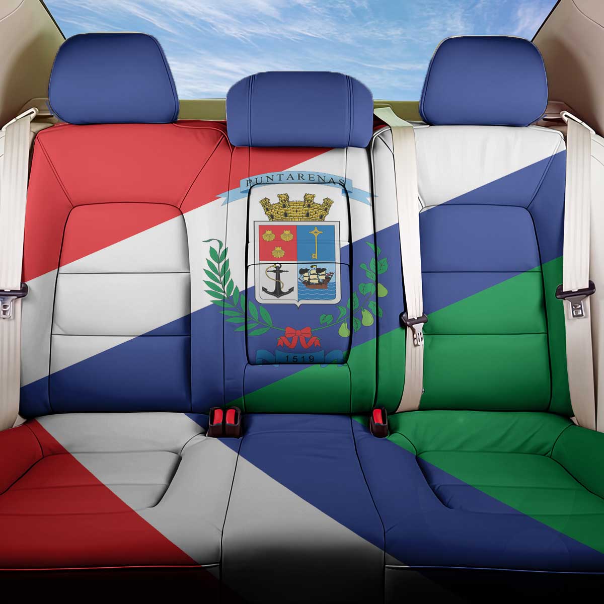 Costa Rica Puntarenas Province Since 1519 Back Car Seat Cover - Wonder Print Shop