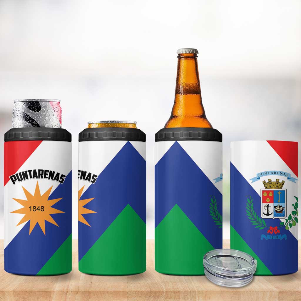 Costa Rica Puntarenas Province Since 1519 4 in 1 Can Cooler Tumbler - Wonder Print Shop