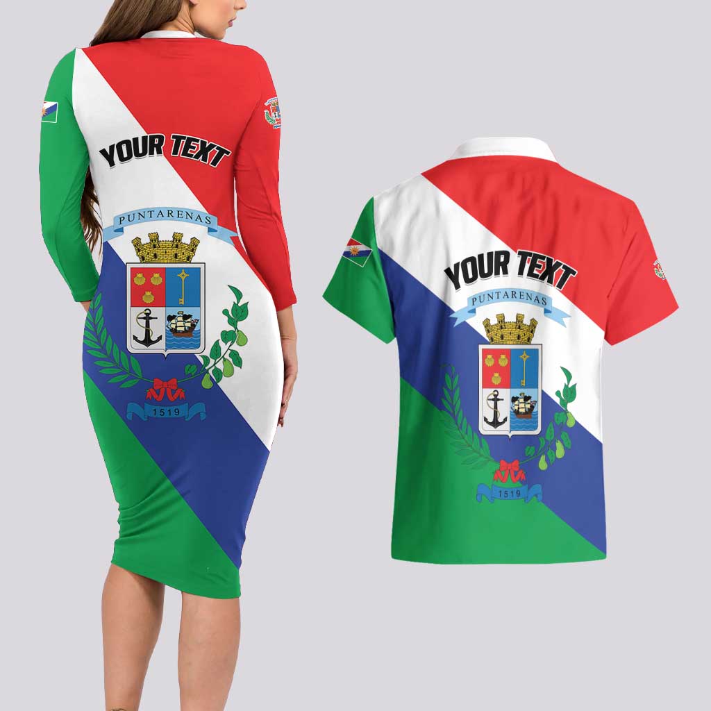Personalized Costa Rica Puntarenas Province Since 1519 Couples Matching Long Sleeve Bodycon Dress and Hawaiian Shirt - Wonder Print Shop