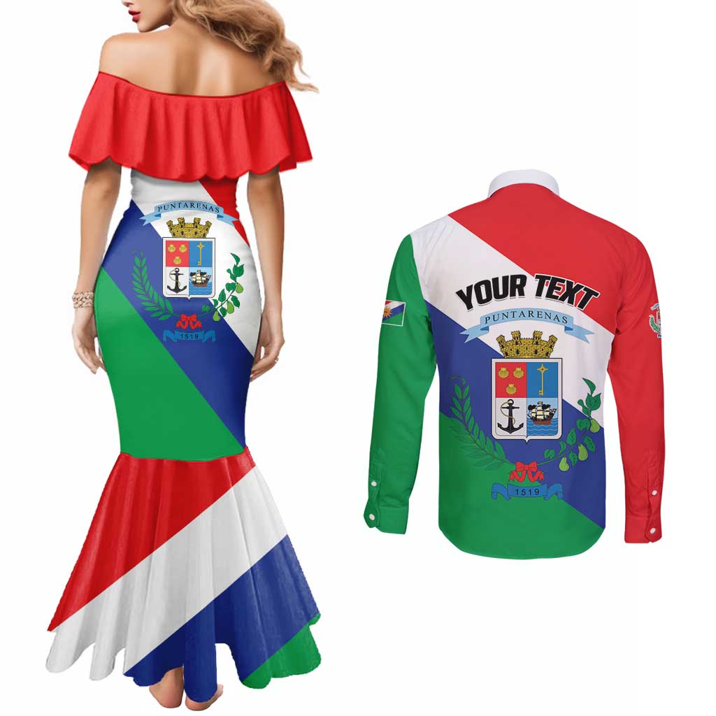 Personalized Costa Rica Puntarenas Province Since 1519 Couples Matching Mermaid Dress and Long Sleeve Button Shirt - Wonder Print Shop