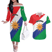 Personalized Costa Rica Puntarenas Province Since 1519 Couples Matching Off The Shoulder Long Sleeve Dress and Hawaiian Shirt - Wonder Print Shop
