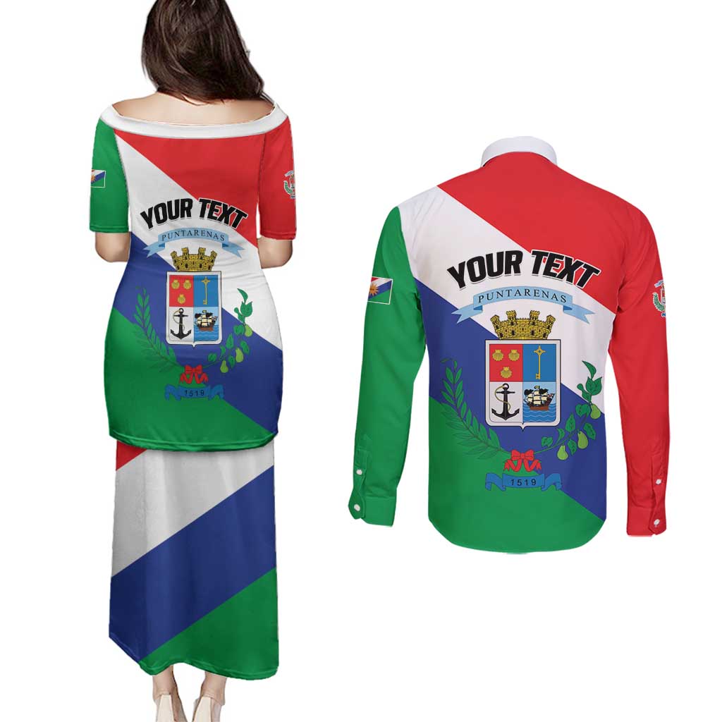 Personalized Costa Rica Puntarenas Province Since 1519 Couples Matching Puletasi and Long Sleeve Button Shirt - Wonder Print Shop