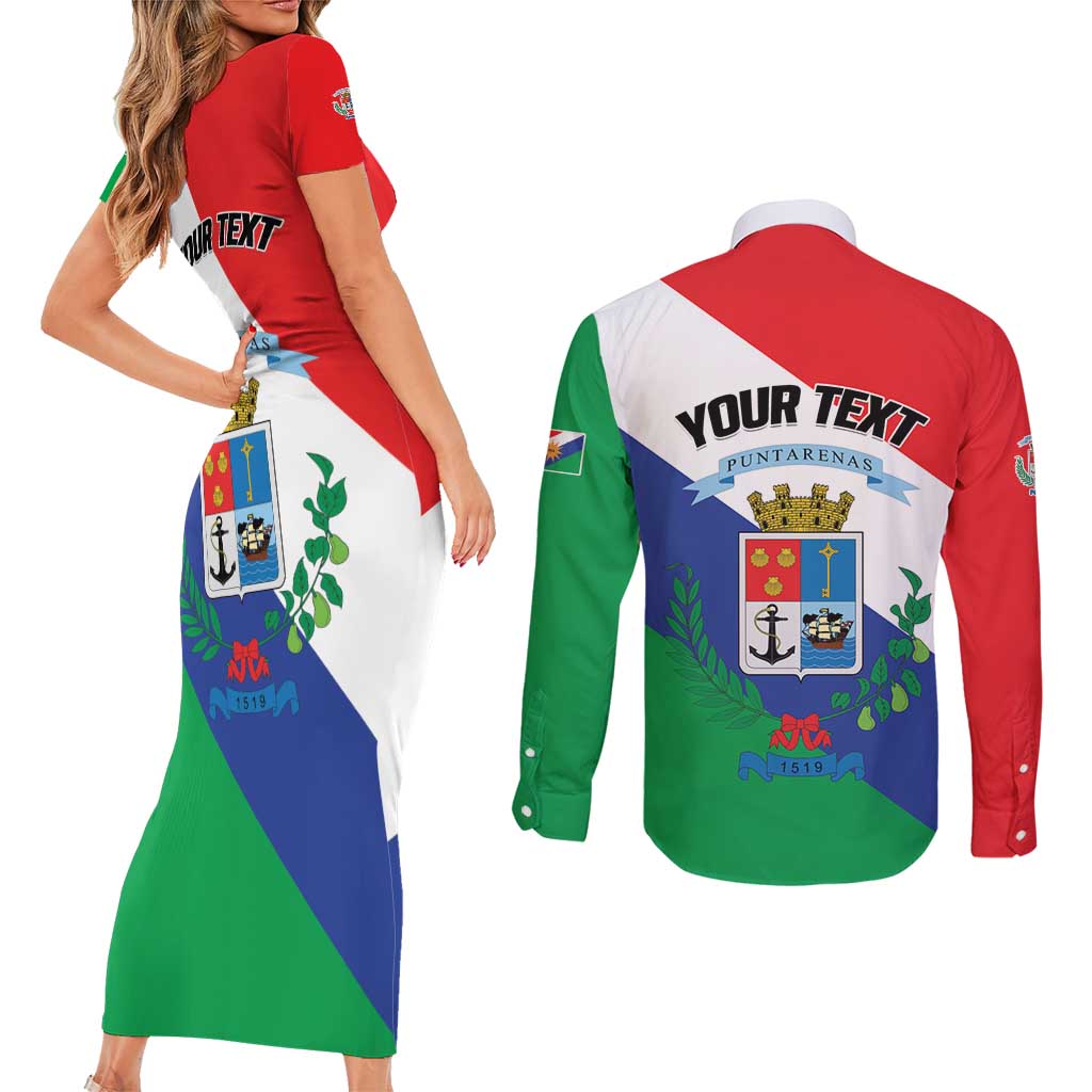 Personalized Costa Rica Puntarenas Province Since 1519 Couples Matching Short Sleeve Bodycon Dress and Long Sleeve Button Shirt - Wonder Print Shop