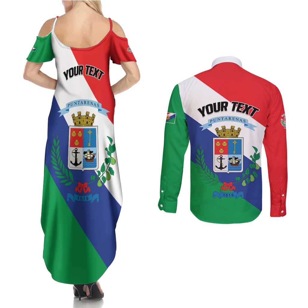 Personalized Costa Rica Puntarenas Province Since 1519 Couples Matching Summer Maxi Dress and Long Sleeve Button Shirt - Wonder Print Shop