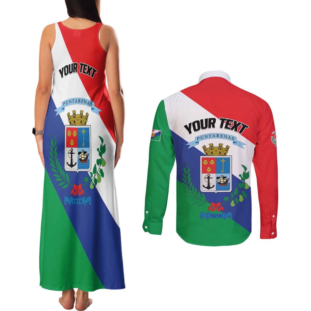 Personalized Costa Rica Puntarenas Province Since 1519 Couples Matching Tank Maxi Dress and Long Sleeve Button Shirt - Wonder Print Shop