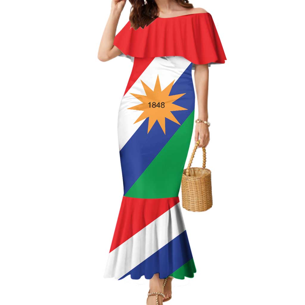Personalized Costa Rica Puntarenas Province Since 1519 Family Matching Mermaid Dress and Hawaiian Shirt - Wonder Print Shop