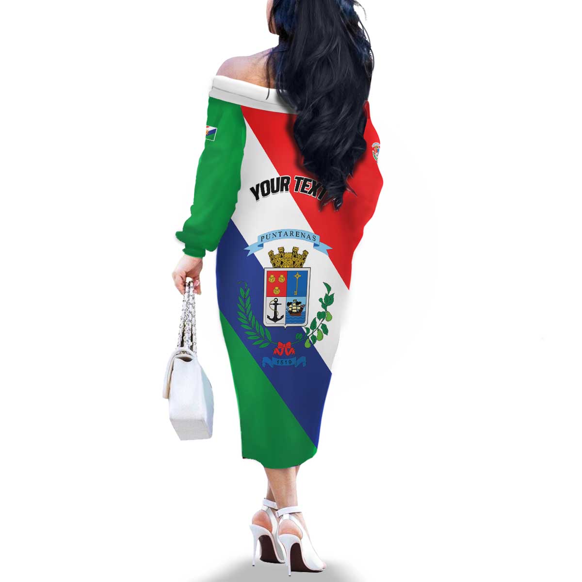 Personalized Costa Rica Puntarenas Province Since 1519 Family Matching Off The Shoulder Long Sleeve Dress and Hawaiian Shirt - Wonder Print Shop