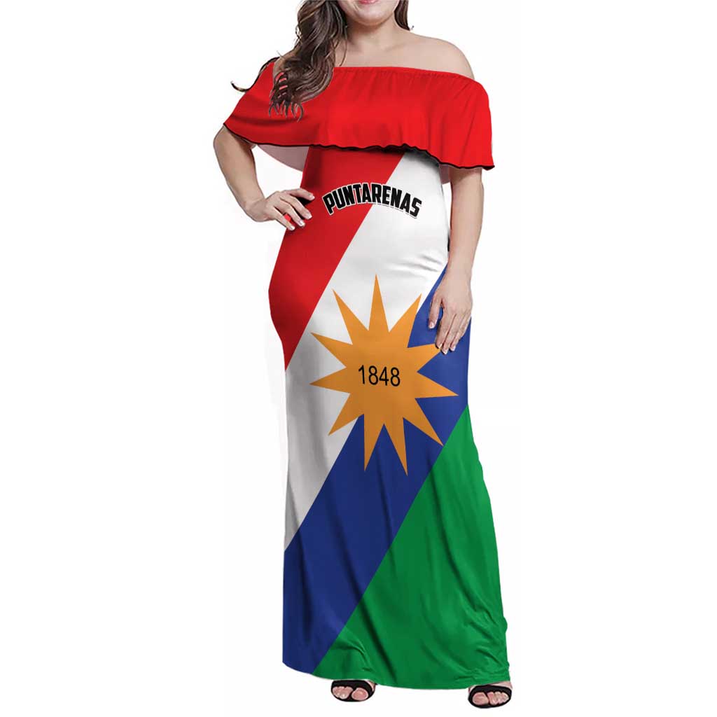 Personalized Costa Rica Puntarenas Province Since 1519 Family Matching Off Shoulder Maxi Dress and Hawaiian Shirt - Wonder Print Shop