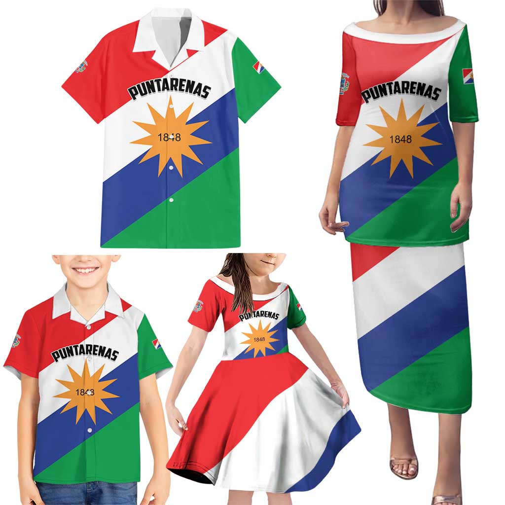 Personalized Costa Rica Puntarenas Province Since 1519 Family Matching Puletasi and Hawaiian Shirt - Wonder Print Shop