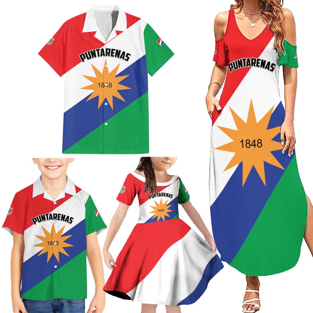 Personalized Costa Rica Puntarenas Province Since 1519 Family Matching Summer Maxi Dress and Hawaiian Shirt - Wonder Print Shop
