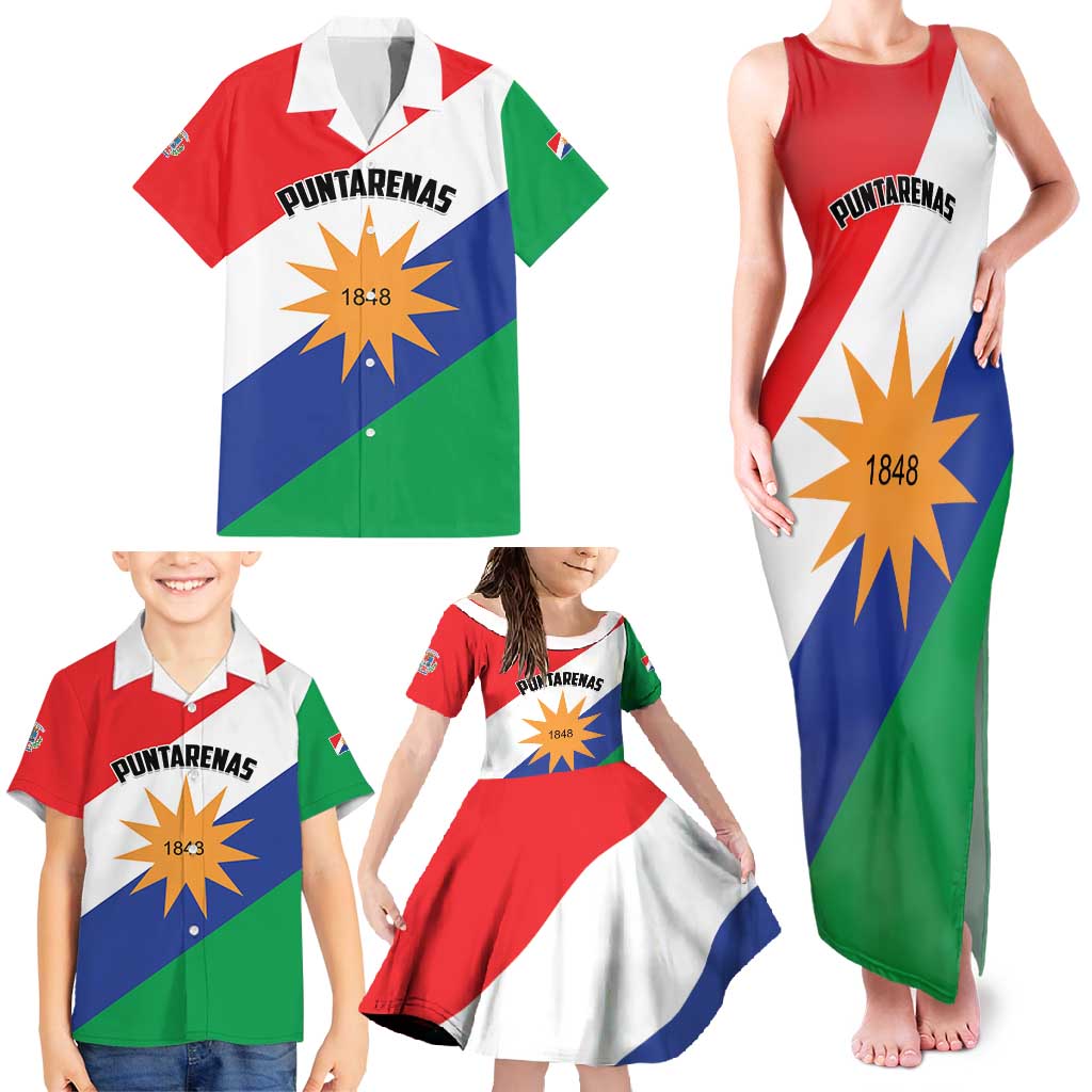 Personalized Costa Rica Puntarenas Province Since 1519 Family Matching Tank Maxi Dress and Hawaiian Shirt - Wonder Print Shop