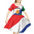 Personalized Costa Rica Puntarenas Province Since 1519 Kid Short Sleeve Dress - Wonder Print Shop