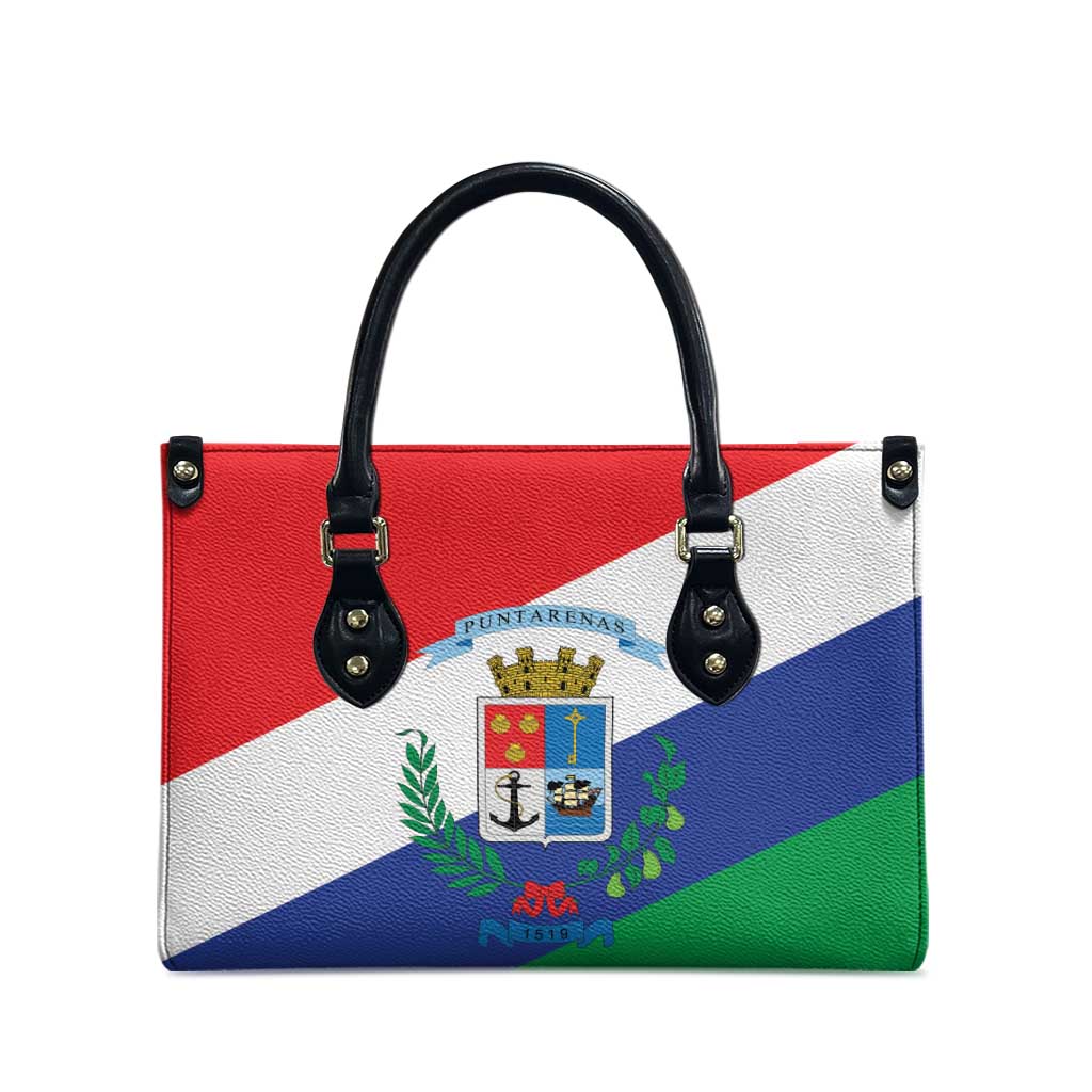 Costa Rica Puntarenas Province Since 1519 Leather Bag - Wonder Print Shop