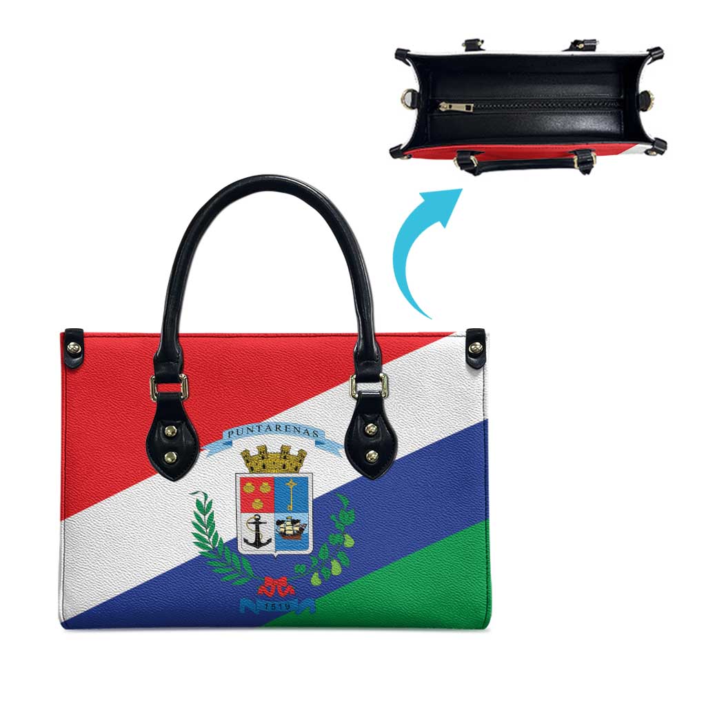 Costa Rica Puntarenas Province Since 1519 Leather Bag - Wonder Print Shop