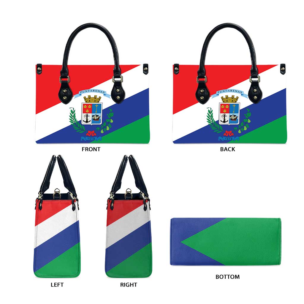 Costa Rica Puntarenas Province Since 1519 Leather Bag - Wonder Print Shop
