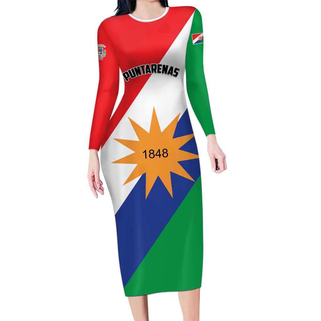 Personalized Costa Rica Puntarenas Province Since 1519 Long Sleeve Bodycon Dress - Wonder Print Shop